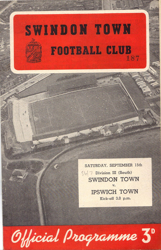 <b>Saturday, September 15, 1956</b><br />vs. Ipswich Town (Home)